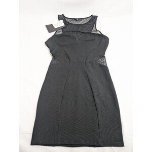 Bershka Collection black stretch mini Slip On party dress size‎ Large 30
